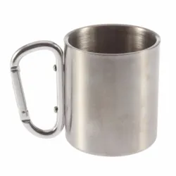 Coupe de camping en acier inoxydable - tasse - mouchoir en aluminium - 180ml